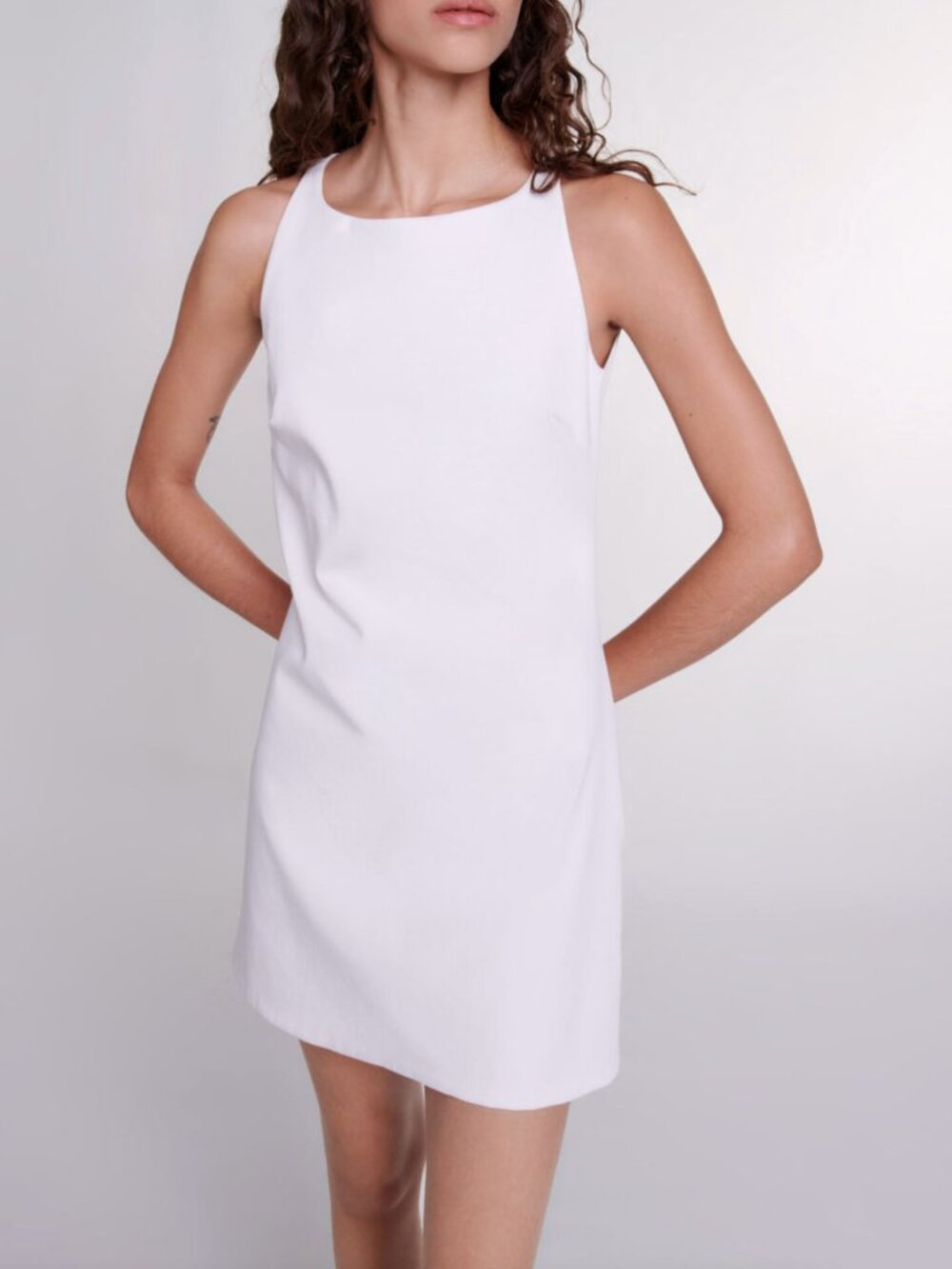 MAJE Backless dress in White / Small